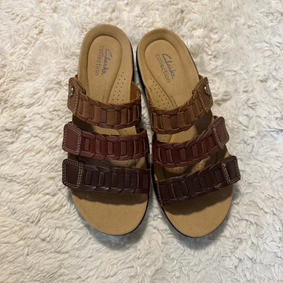 Clarks Women's Laurieann Hope Brown Sandals - Picture 3 of 6